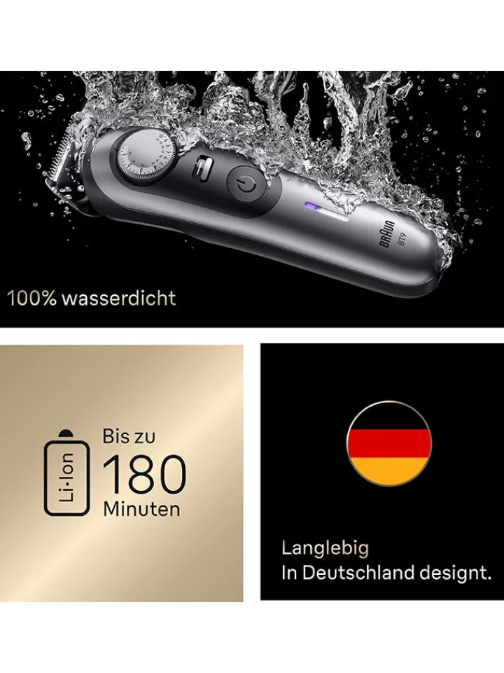 Braun Technik|Pflege & Gesundheit<Barttrimmer ''Series 9'' in Chrom