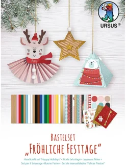 URSUS Partyzubehör & -Dekoration<Bastelset "Fröhliche Festtage" in Bunt