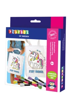 Playbox Kreativbedarf & Do-It-Yourself<Bastelset "Tasche zum Besticken" - ab 6 Jahren