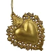 Kersten Weihnachtsschmuck<Baumschmuck "Burning Heart" in Gold - (H)13 cm