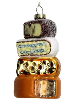 Kersten Weihnachtsschmuck<Baumschmuck "Cheese" in Bunt - (H)11,5 cm