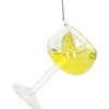 Kersten Weihnachtsschmuck<Baumschmuck "Cocktail" in Gelb/ Ohne Farbe - (H)9 cm