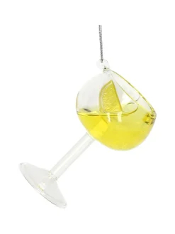 Kersten Weihnachtsschmuck<Baumschmuck "Cocktail" in Gelb/ Ohne Farbe - (H)9 cm
