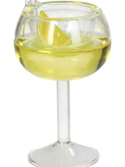 Kersten Weihnachtsschmuck<Baumschmuck "Cocktail" in Gelb/ Ohne Farbe - (H)9 cm