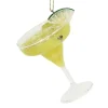 Kersten Weihnachtsschmuck<Baumschmuck "Cocktail Margarita" in Gelb - (H)8 cm