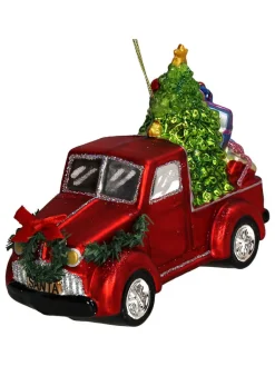 Kersten Weihnachtsschmuck<Baumschmuck "Gift Delivery" in Rot/ Grün - (H)14,6 cm