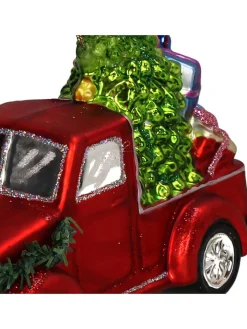 Kersten Weihnachtsschmuck<Baumschmuck "Gift Delivery" in Rot/ Grün - (H)14,6 cm