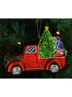 Kersten Weihnachtsschmuck<Baumschmuck "Gift Delivery" in Rot/ Grün - (H)14,6 cm