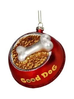 Kersten Weihnachtsschmuck<Baumschmuck "Good Dog" in Rot - (H)11 cm