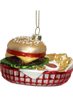 Kersten Weihnachtsschmuck<Baumschmuck "Hamburger Fries" in Bunt - (B)10 cm