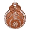 Clayre & Eef Weihnachtsschmuck<Baumschmuck in Hellbraun - (B)8 x (H)10 cm