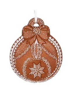 Clayre & Eef Weihnachtsschmuck<Baumschmuck in Hellbraun - (B)8 x (H)10 cm