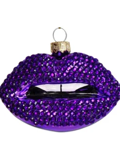 Kersten Weihnachtsschmuck<Baumschmuck "Lips" in Lila - (B)9 cm