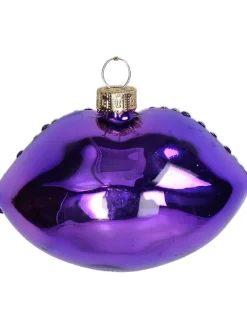 Kersten Weihnachtsschmuck<Baumschmuck "Lips" in Lila - (B)9 cm