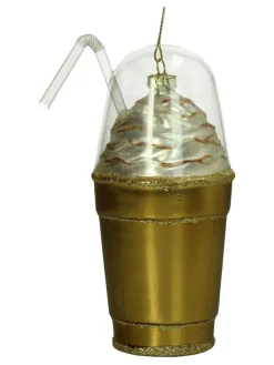 Kersten Weihnachtsschmuck<Baumschmuck "Milkshake" in Hellbraun - (H)13 cm
