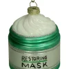 Kersten Weihnachtsschmuck<Baumschmuck "Restoring Mask" in Grün - (H)8 cm
