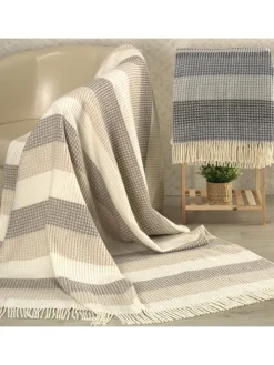 Erwin Müller Wohndecken & Plaids<Baumwollmischung, Waffelpiqué Plaid in sand