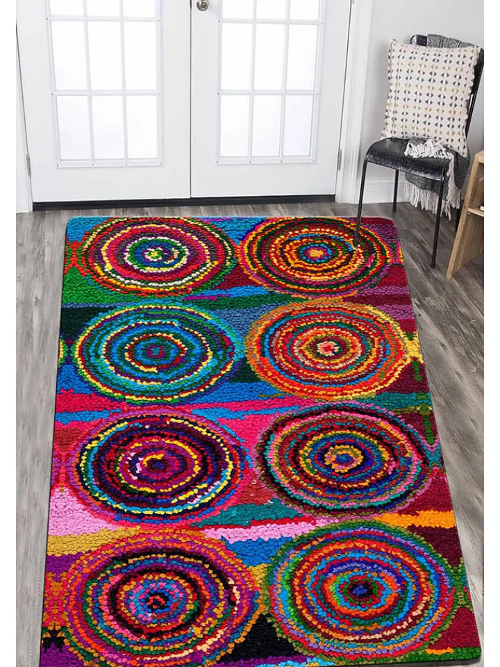 Conceptum Hypnose Teppiche & Fußmatten<Baumwoll-Teppich ''Boule Colore Sönil'' in Bunt