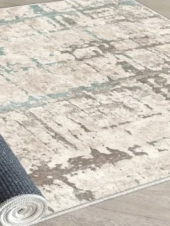 Mioli Teppiche & Fußmatten<Baumwoll-Teppich in Beige/ Hellbraun/ Hellblau