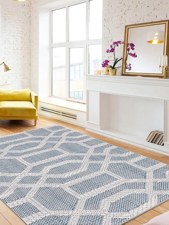 Mioli Teppiche & Fußmatten<Baumwoll-Teppich in Beige/ Blau