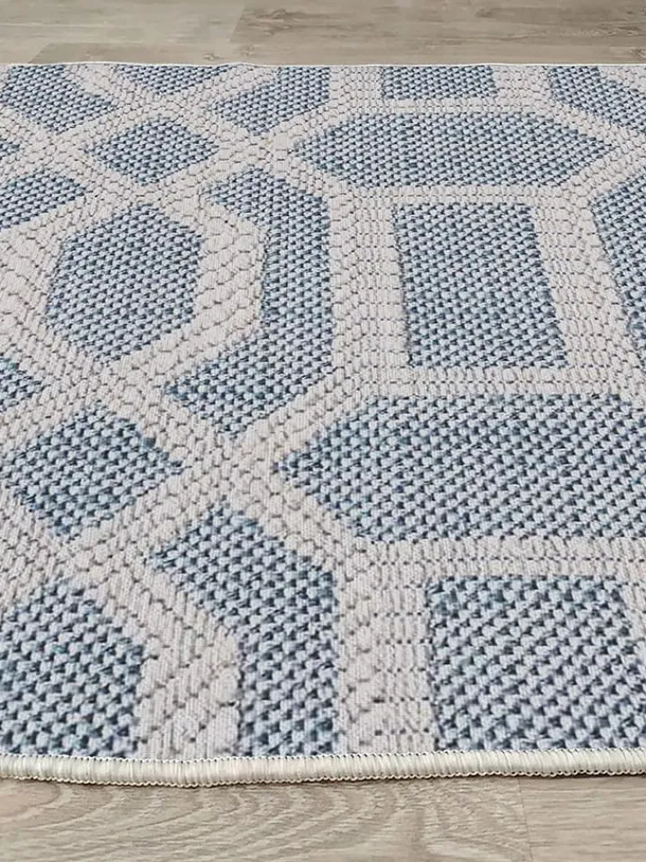 Mioli Teppiche & Fußmatten<Baumwoll-Teppich in Beige/ Blau