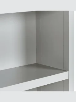 Beliani Regale & Schränke<Bücherregal CLIO in Grau/Silber/Braun - (W) 72 x (H) 180 x (L) 35 cm