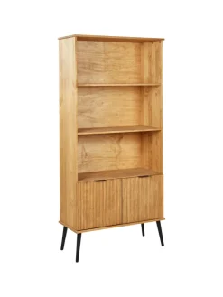 Beliani Regale & Schränke<Bücherregal TIMMINS in Braun - (W) 90 x (H) 190 x (L) 39 cm