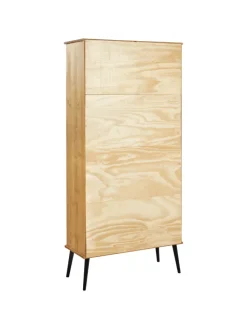 Beliani Regale & Schränke<Bücherregal TIMMINS in Braun - (W) 90 x (H) 190 x (L) 39 cm