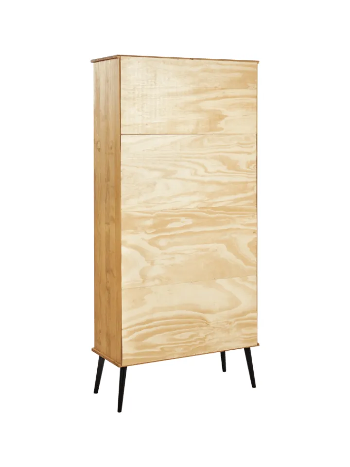 Beliani Regale & Schränke<Bücherregal TIMMINS in Braun - (W) 90 x (H) 190 x (L) 39 cm