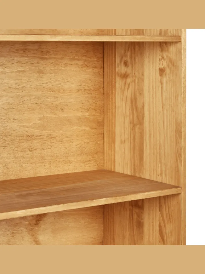 Beliani Regale & Schränke<Bücherregal TIMMINS in Braun - (W) 90 x (H) 190 x (L) 39 cm