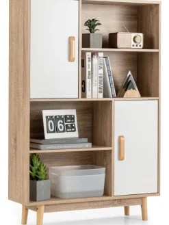 COSTWAY Regale & Schränke<Bücherschrank in Weiß