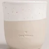 Eulenschnitt Gedeckter Tisch<Becher "Ciao Kakao" in Beige/ Weiß - 320 ml