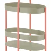 Remember Regale & Schränke<Beistellkonsole "Barbara" in Mint/ Koralle - (H)72,3 cm
