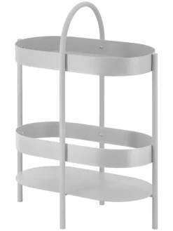 Remember Regale & Schränke<Beistellkonsole "Barbara" in Hellgrau - (H)72,3 cm