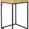 THE HOME DECO FACTORY Tische<Beistelltisch "Abbott" in Natur/ Schwarz - (B)45 x (H)77 x (T)45 cm