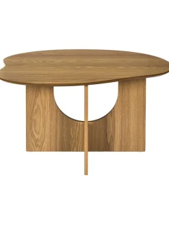 Rétro Chic Tische<Beistelltisch "Calypso" in Hellbraun - (B)80 x (H)43 x (T)60 cm