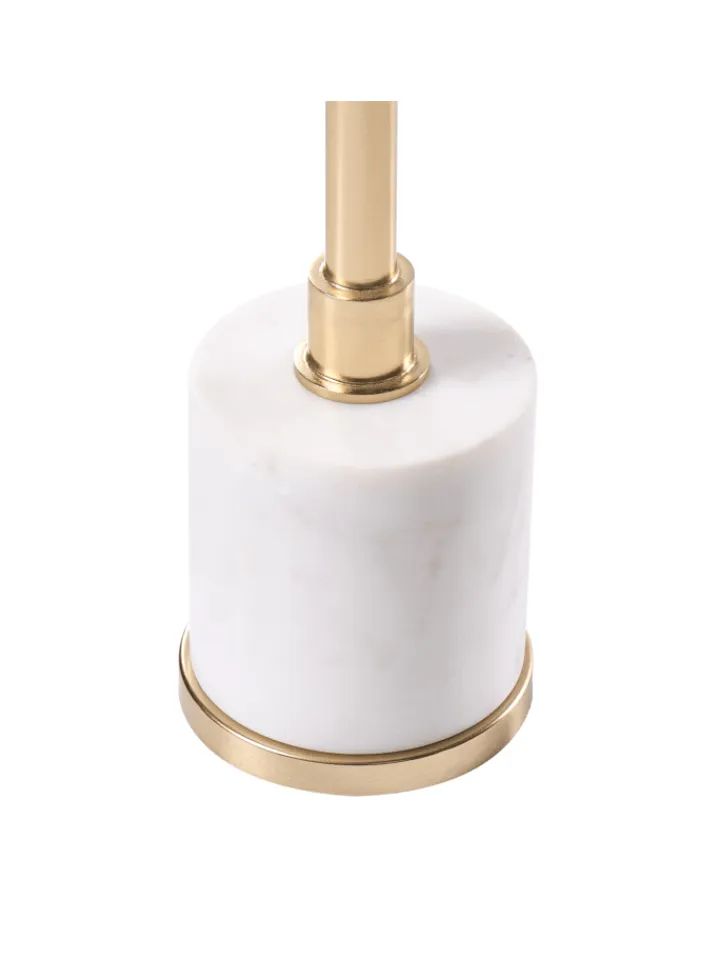 Beliani Tische<Beistelltisch CAMELO in Gold/Weiß - (W) 36 x (H) 53 x (L) 36 cm