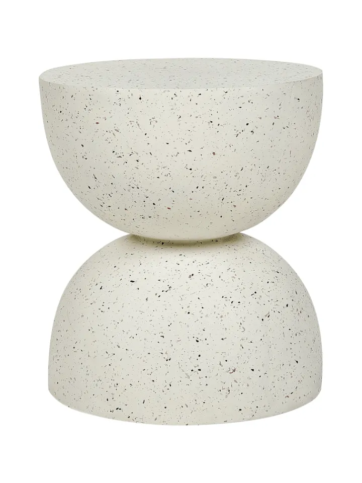Beliani Tische<Beistelltisch CAORIA in Weiß - (W) 40 x (H) 46 x (L) 40 cm