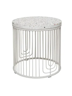 Bloomingville Tische<Beistelltisch "Cap" in Weiß - (H)50 x Ø 20 cm