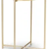 Lifa Living Tische<Beistelltisch "Ella" in Gold/ Grau - (H)47,5 x Ø 38 cm