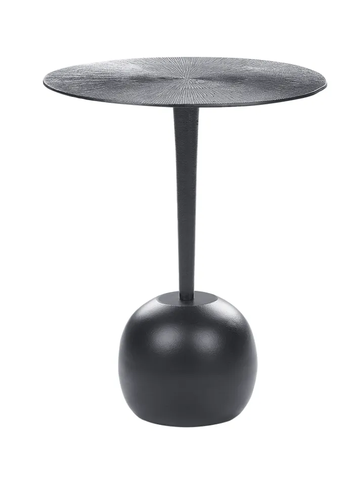 Beliani Tische<Beistelltisch EUCLA in Schwarz - (W) 40 x (H) 49 x (L) 40 cm