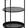 Bizzotto Tische<Beistelltisch ''Haldor'' in Schwarz/ Beige - (H)60,5 x Ø 40 cm