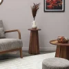 THE HOME DECO FACTORY Tische<Beistelltisch in Braun - (H)55 x Ø 30 cm