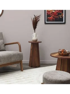 THE HOME DECO FACTORY Tische<Beistelltisch in Braun - (H)55 x Ø 30 cm