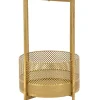 Mauro Ferretti Tische<Beistelltisch in Gold/ Weiß - (H)62 x Ø 35 cm