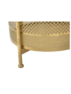Mauro Ferretti Tische<Beistelltisch in Gold/ Weiß - (H)62 x Ø 35 cm