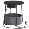 SONGMICS Tische<Beistelltisch in Schwarz - (H)50 cm - Ø 45 cm