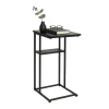 relaxdays Tische<Beistelltisch in Schwarz - (B)40 x (H)60 x (T)30 cm