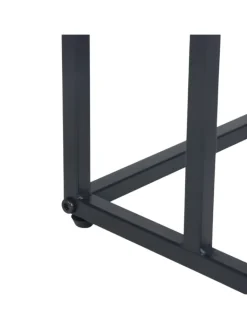 relaxdays Tische<Beistelltisch in Schwarz - (B)40 x (H)60 x (T)30 cm