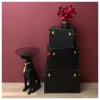 Rétro Chic Tische<Beistelltisch in Schwarz - (H)66 x Ø 40 cm